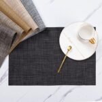 Elegant & Durable PVC Weave Place Mats - Eco-Friendly, Washable Table Pads for Home & Outdoor Use - Image 4
