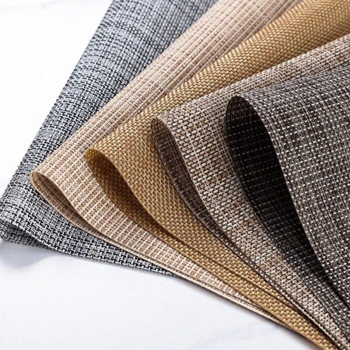 Elegant & Durable PVC Weave Place Mats - Eco-Friendly, Washable Table Pads for Home & Outdoor Use - Image 5