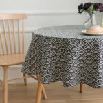 Elegant Floral Round Tablecloth - Image 11