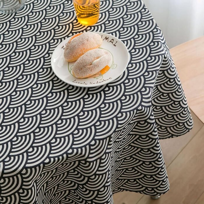 Elegant Floral Round Tablecloth - Image 12