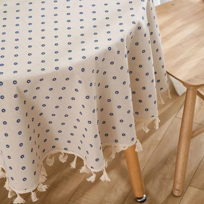 Elegant Floral Round Tablecloth - Image 4
