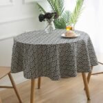 Elegant Floral Round Tablecloth - Image 13