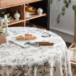 Elegant Floral Round Tablecloth - Image 9