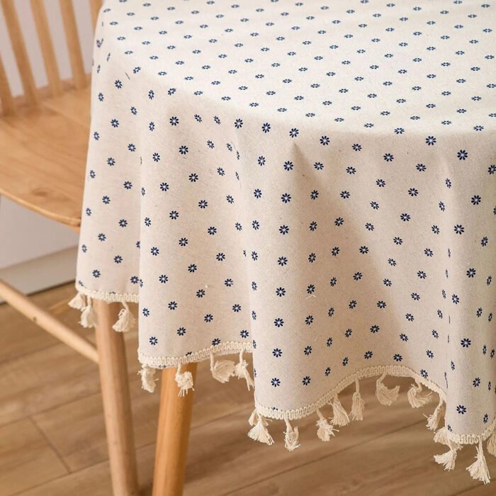 Elegant Floral Round Tablecloth - Image 3