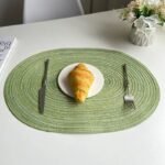 Hand-Woven Linen Oval Placemats - Modern Eco-Friendly Table Mats - Image 4