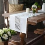 Elegant Gray Hollow Table Runner - Image 5