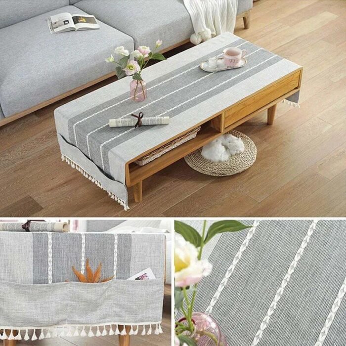 Nordic-Style Rectangular Tablecloth - Image 4