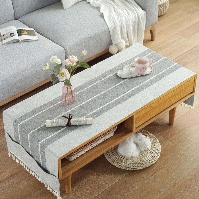 Nordic-Style Rectangular Tablecloth - Image 1