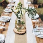 Elegant Farmhouse Burlap Table Runner - Image 3