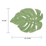 Elegant Nordic Leaf-Shaped Table Mat - Heat-Resistant, Non-Slip Dining Placemat - Image 8