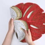 Elegant Nordic Leaf-Shaped Table Mat - Heat-Resistant, Non-Slip Dining Placemat - Image 6