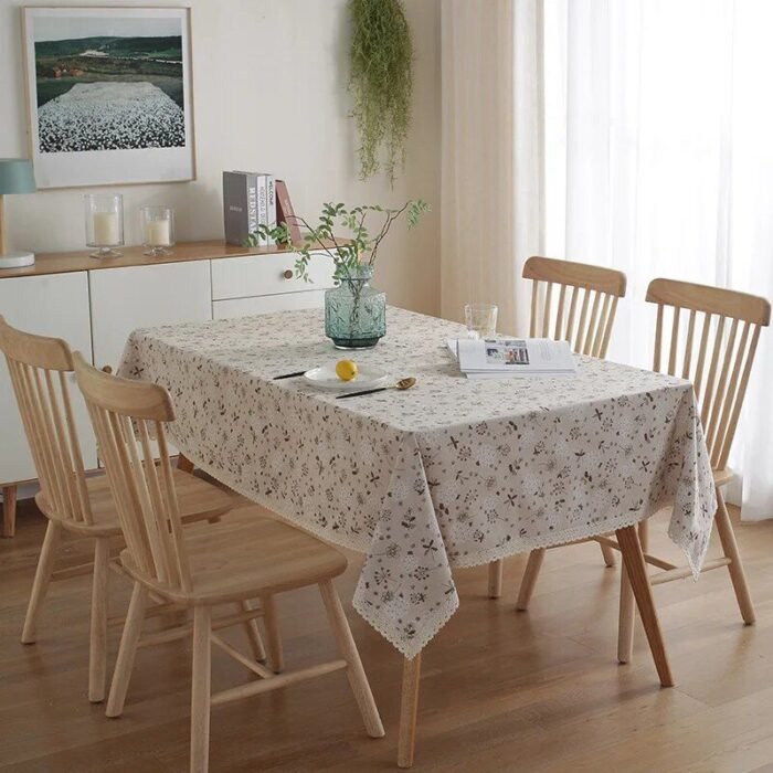 Elegant Bloom Lace Tablecloth - Image 4