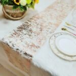 Luxurious Gold Foil Mesh Sequin Table Runner for Weddings and Special Events - Image 4