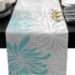 Personalized Floral Linen Table Runner - Image 2