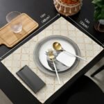 Modern Geometric Heat-Resistant Placemats - Eco-Friendly Polyester Table Mats - Image 7