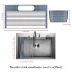 Multi-Use Adjustable Silicone Over Sink Drying Rack - Image 6