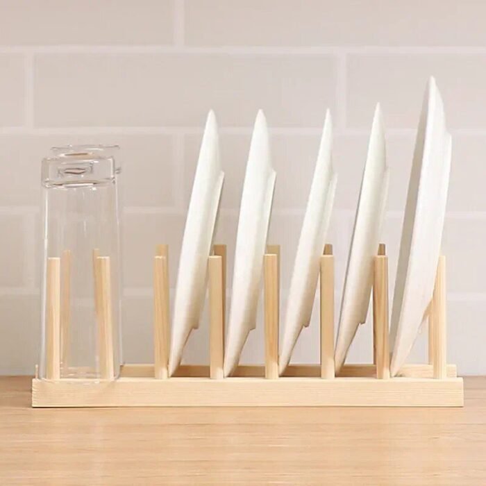 Bamboo Dish Rack - Elegant and Eco-Friendly Kitchen Organizer - Image 4
