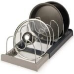 Expandable Stainless Steel Kitchen Organizer: Pots, Pans, and Knife Storage with Drying Shelf - Image 3