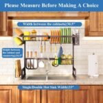 Expandable Stainless Steel Over Sink Dish Rack - Image 4