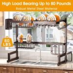 Expandable Stainless Steel Over Sink Dish Rack - Image 6