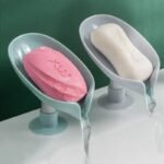 Leaf-Shaped Soap Holder with Suction Cup - Image 2
