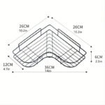 Elegant Wall-Mounted Iron Bathroom Shelf - Image 5