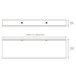 Modern Matte Black Wall-Mounted Aluminum Shelf for Bathroom & Kitchen Storage - Image 7