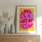 Colorful "More Amor Por Favor" Canvas Wall Art - Image 6