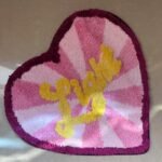 Cozy Red Heart Fleece Rug - Image 2