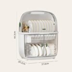 Deluxe Double-Layer Dish Drying Rack: Space-Saving Kitchen Organizer - Image 6