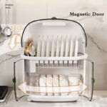 Deluxe Double-Layer Dish Drying Rack: Space-Saving Kitchen Organizer - Image 5