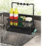 Space-Saving Stainless Steel Kitchen Sink Organizer with Self-Draining Tray - Image 4