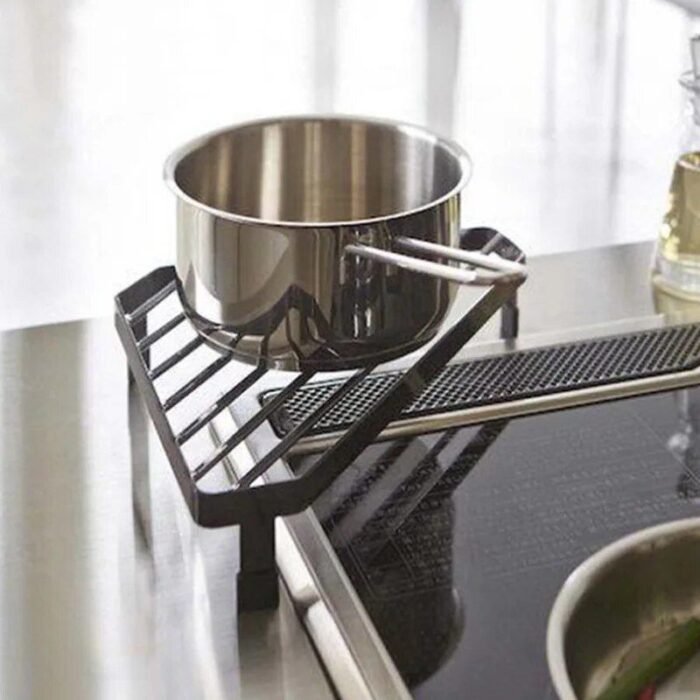 Compact Iron Kitchen Storage Rack - Seasoning Jar & Dish Organizer - Image 1