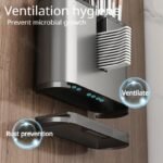 Luxury Gun Grey Wall-Mounted Kitchen Rack with Chopstick and Knife Holder - Image 6