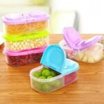Eco-Friendly Dual-Compartment Portable Lunch Box
