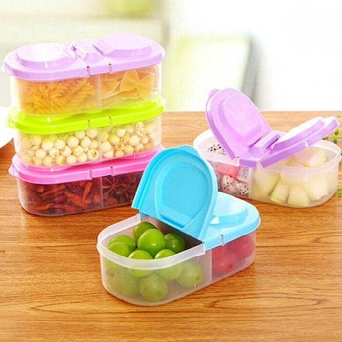 Eco-Friendly Dual-Compartment Portable Lunch Box - Image 1