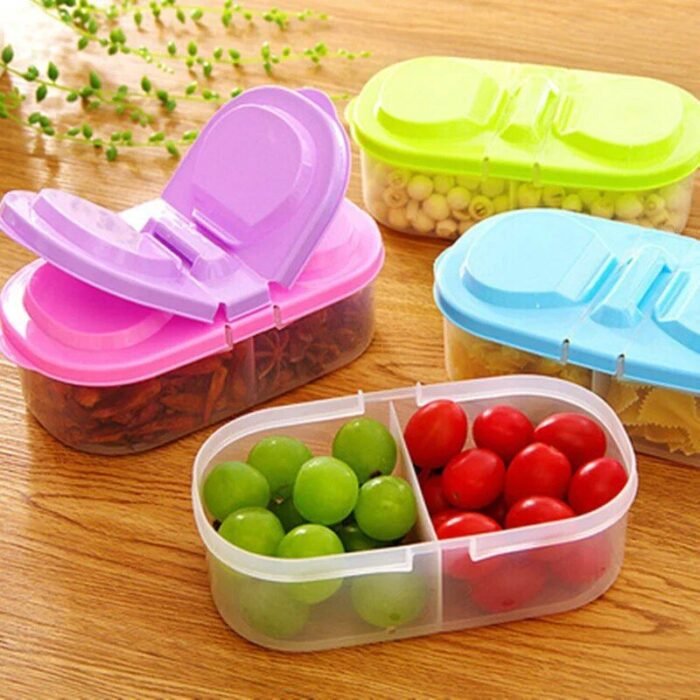Eco-Friendly Dual-Compartment Portable Lunch Box - Image 3