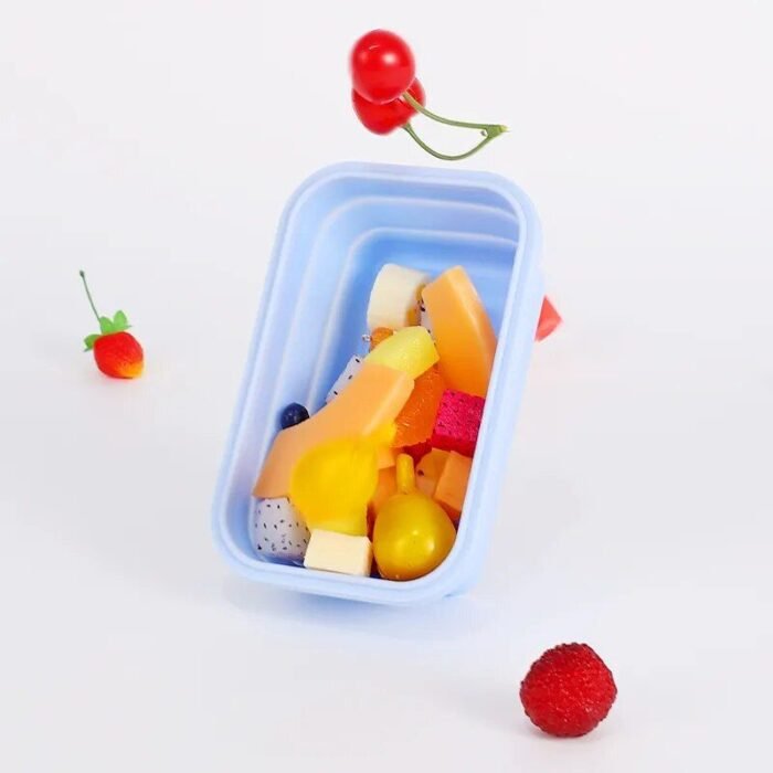 Collapsible Silicone Lunch Box Set - Image 5