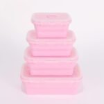Collapsible Silicone Lunch Box Set - Image 7