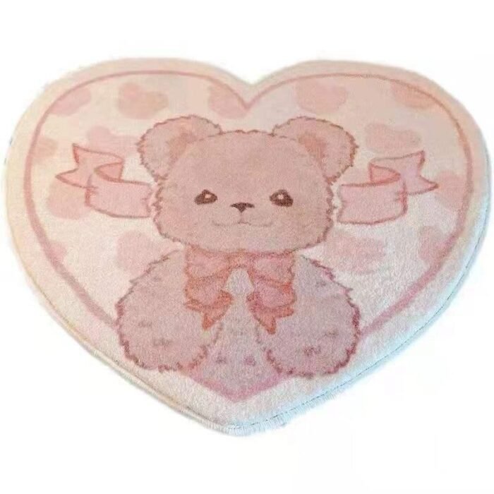 Cartoon Bear Fluffy Rug - Image 1