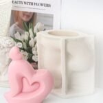 Heart Shaped Silicone 3D Mold for Candles, Chocolates, and Cakes - Image 3