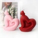 Heart Shaped Silicone 3D Mold for Candles, Chocolates, and Cakes - Image 4