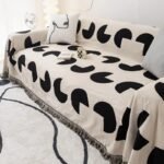Versatile Geometric Knit Throw Blanket - Image 3