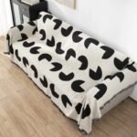 Versatile Geometric Knit Throw Blanket - Image 4