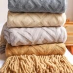 Luxurious Knitted Acrylic Sofa Blanket - Image 5