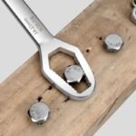 Adjustable Double-Head Ratchet Wrench - Universal 8-22mm Spanner for Bicycles and Cars - Image 2