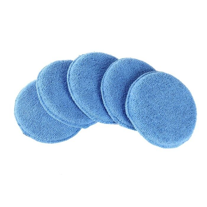 5" Ultra Soft Microfiber Wax Applicator Pad with Finger Pocket - Image 2