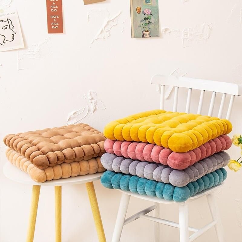 82771-d87479.jpeg Cozy Biscuit-Shaped Plush Cushion - Image 1