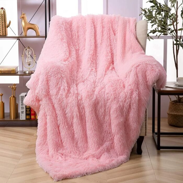 Luxurious Leopard Shaggy Throw Blanket - Image 7