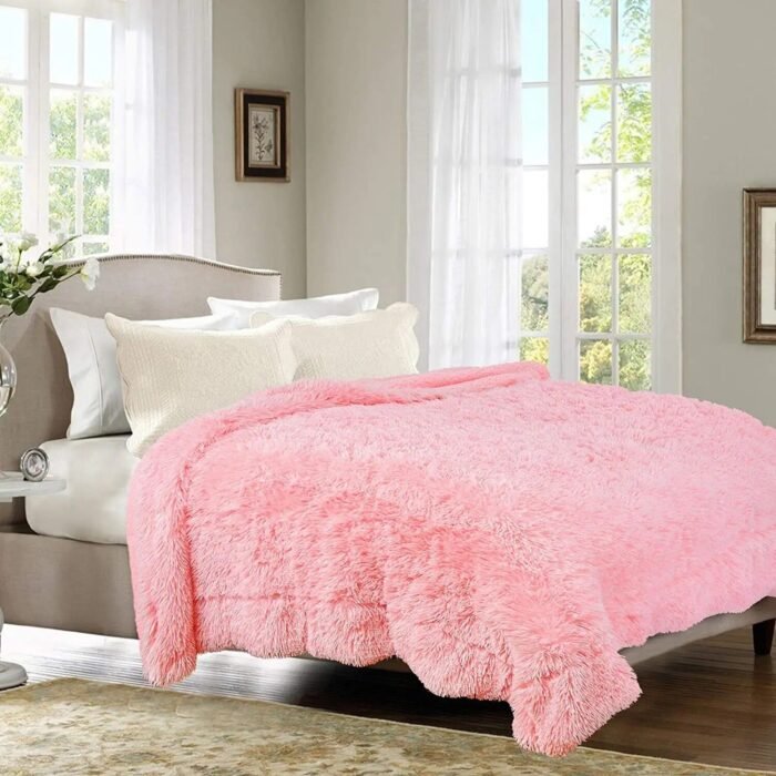 Luxurious Leopard Shaggy Throw Blanket - Image 6